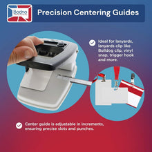 Load image into Gallery viewer, Professional 3-in-1 ID Badge Slot Punch for Seamless Card Creation - Black