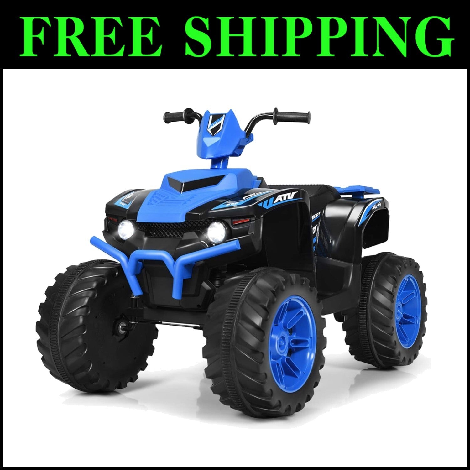 Interactive Kids 4 Wheeler ATV - Battery-Powered with Treaded Tires & Sounds