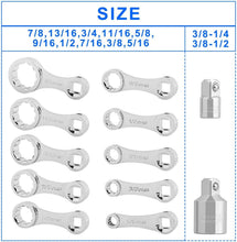Load image into Gallery viewer, Durable Chrome Molybdenum 12-Point Torque Adapter Set - 12 Pieces with Storage