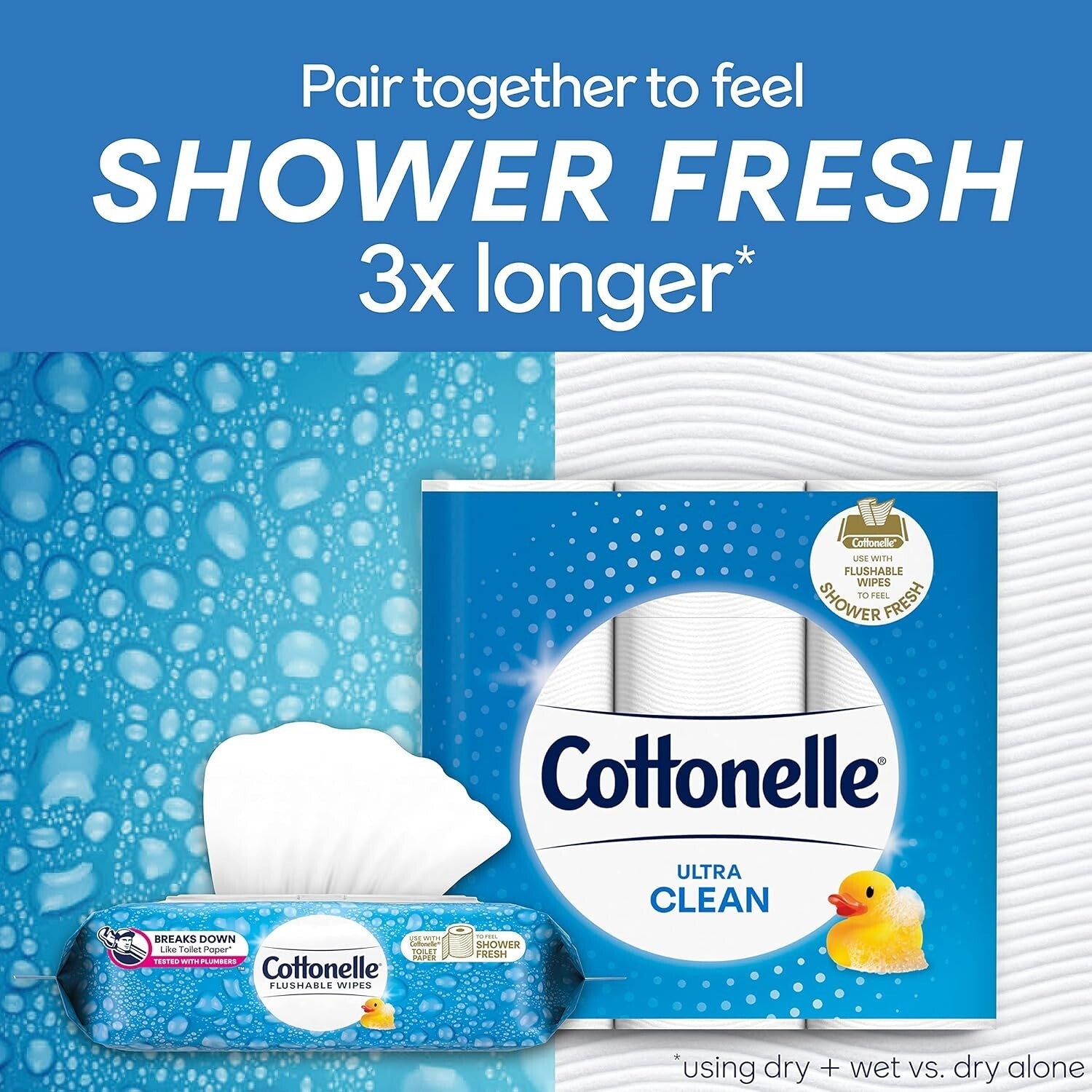 Flushable Wipes - 24 Biodegradable Packs, 336 Total Wipes for Gentle Cleanliness