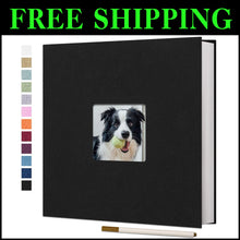 Load image into Gallery viewer, Durable Self-Adhesive Linen Photo Album - 60 Pages for Photographs and Keepsakes