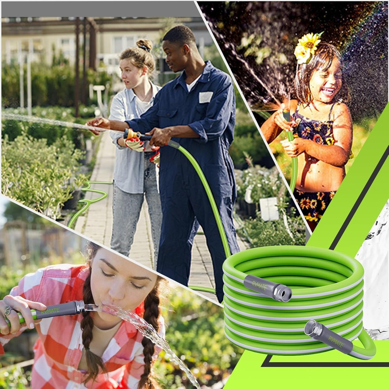 Flexible & Leak-Free 100FT RV Water Hose - Ideal for Camping & Gardening