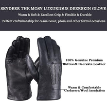 Load image into Gallery viewer, Durable and Stylish Winter Gloves - X-Large Deerskin Leather with Thermal Lining
