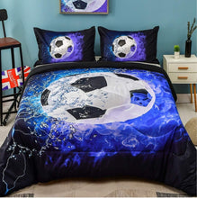 Load image into Gallery viewer, Stylish Twin Comforter Set 66x90 – 2-Piece Soccer Design for Boys and Girls