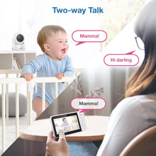 Load image into Gallery viewer, Pan &amp; Tilt Video Baby Monitor with 5'' LCD, Secure Transmission, Up to 1000ft