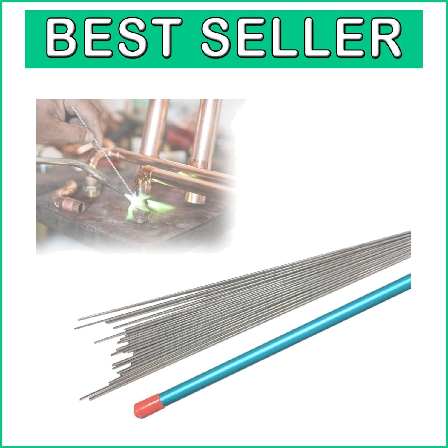 25 Pack Silver Brazing Rods 15% - Ideal for Copper Welds, Efficient & Strong