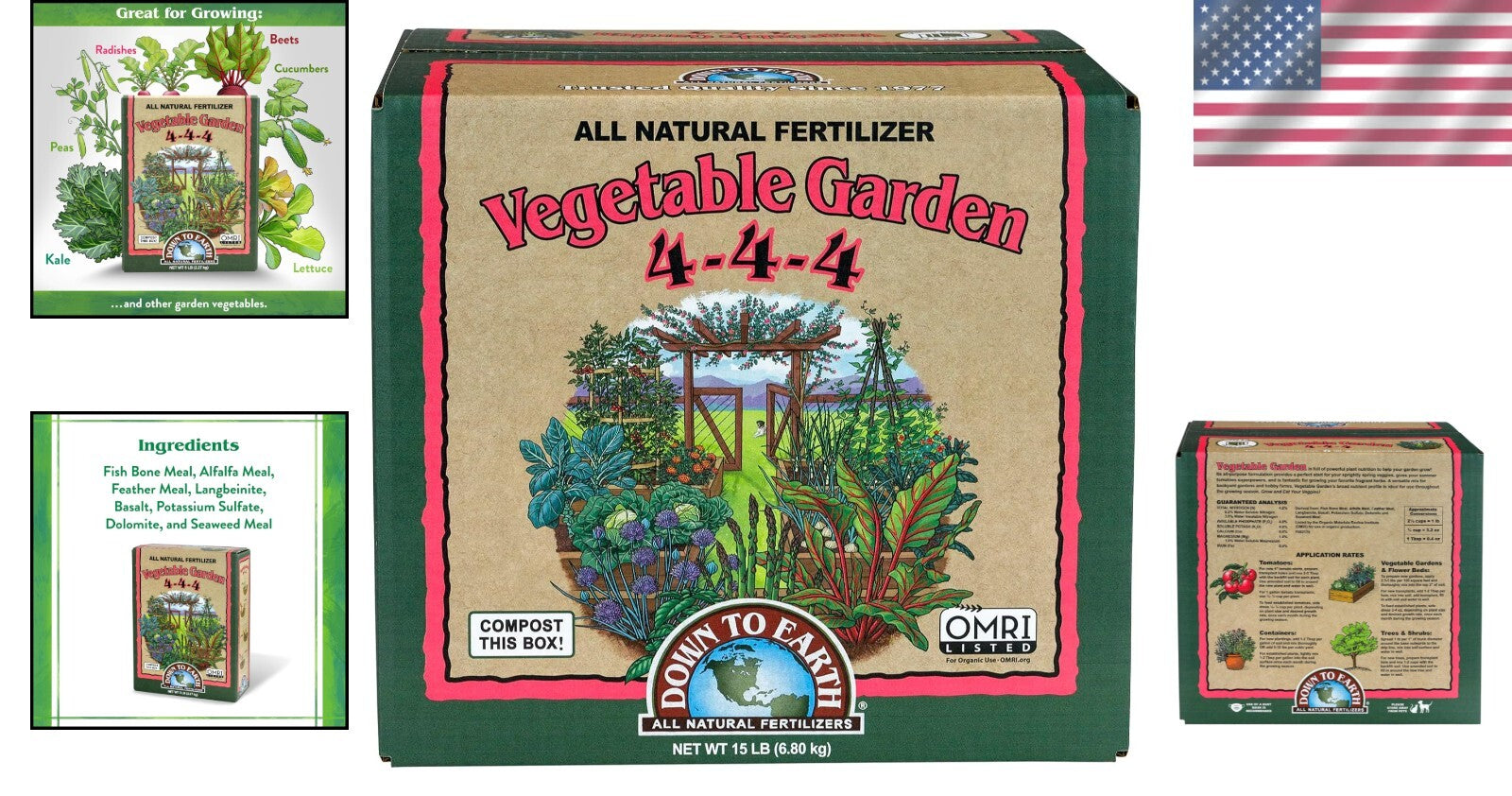 Nutrient-Rich Organic Fertilizer Mix 4-4-4 - Ideal for Vegetables & Herbs
