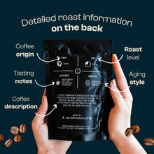 Load image into Gallery viewer, Artisan 4-Pack Aged Coffee Set - Ground Bourbon, Rye, Malt Whiskey &amp; Rum Flavors