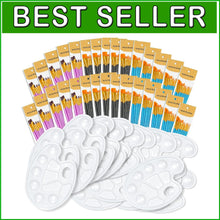 Load image into Gallery viewer, Deluxe 330-Pcs Paint Brushes and Palettes Set for Beginners to Advanced Artists