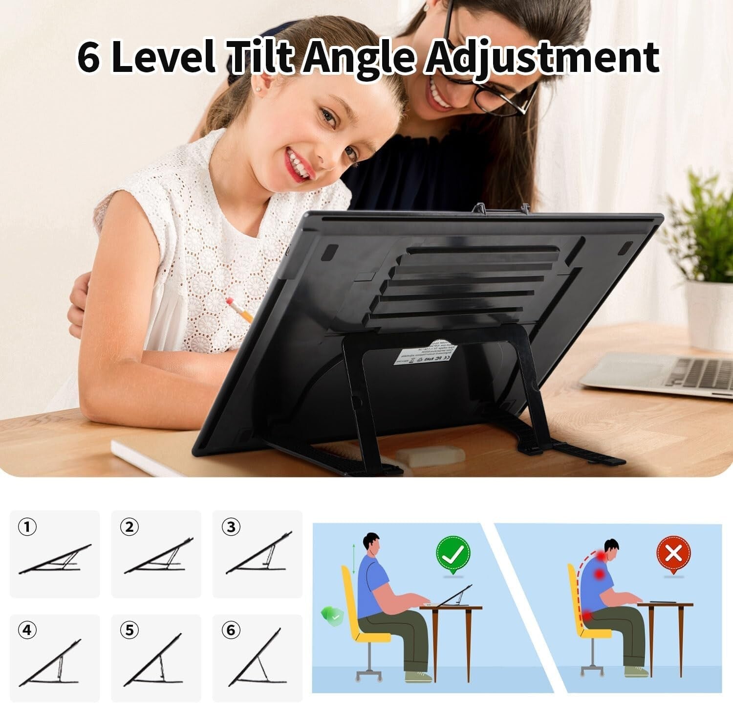 Portable A3 LED Light Pad with Magnetic Clip & Stepless Dimming Control