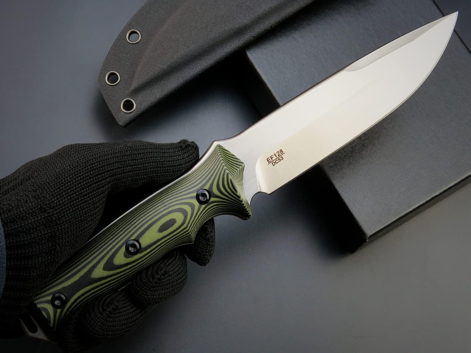 Ergonomic Two-Tone G10 Fixed Blade Knife for Camping & Outdoor Adventures