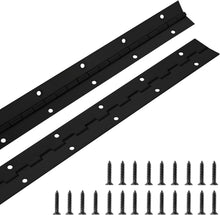 Load image into Gallery viewer, Versatile 30 Inch Stainless Steel Continuous Hinges - Black, 2 Pack Available