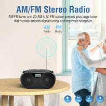 Load image into Gallery viewer, High-Quality Stereo CD Player Boombox with Wireless Bluetooth &amp; USB Ports