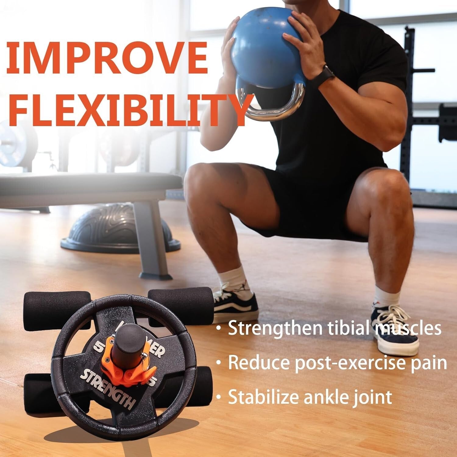 Yellow Tib Bar - Premium Tibialis Trainer for Calf & Ankle Strengthening