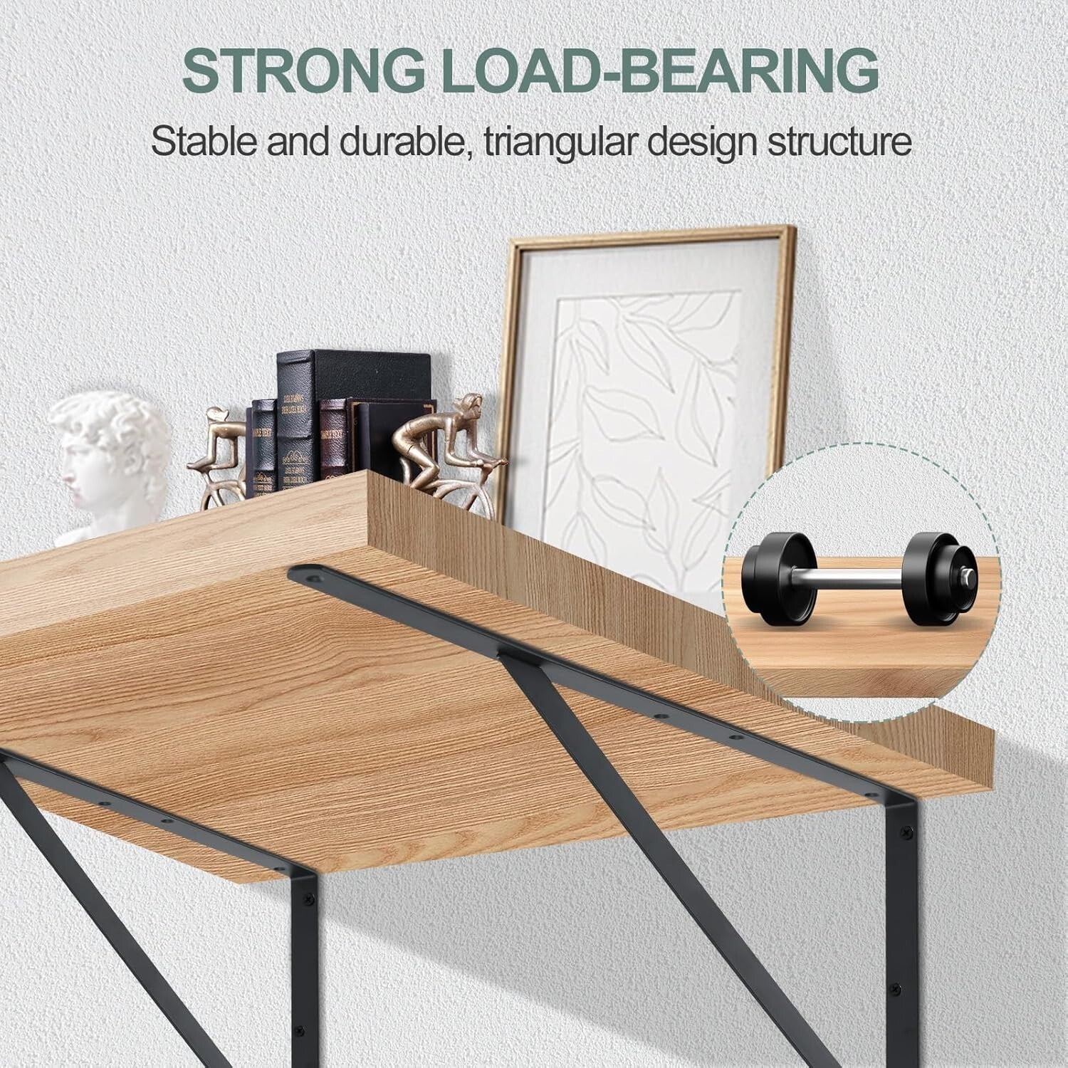 Durable Metal Shelf Support Brackets - 16 Pack, 22x12" for Maximum Organization