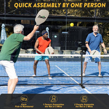 Load image into Gallery viewer, Outdoor Pickleball Net Set: 22FT Portable with Carry Bag &amp; Tear-Resistant Design
