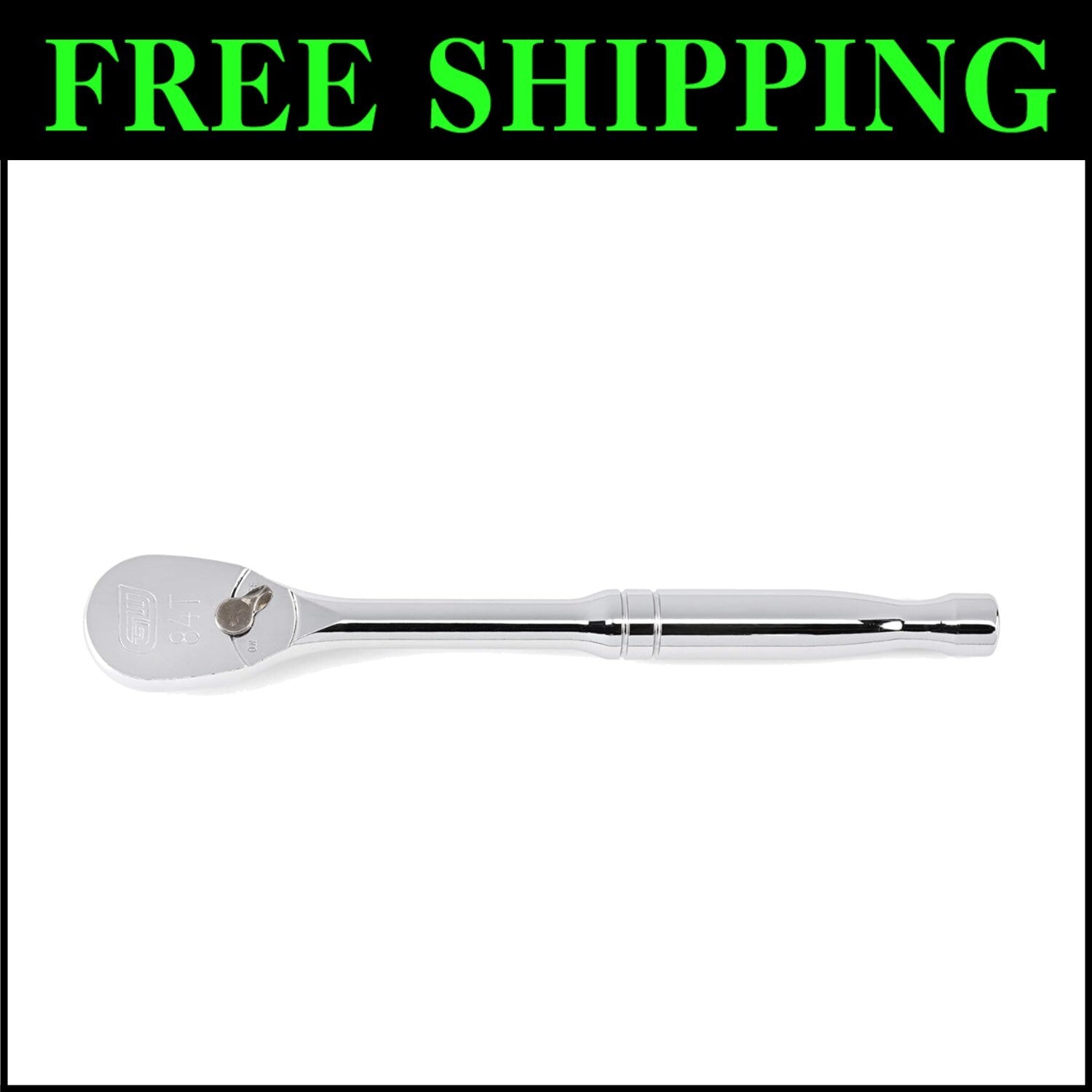 Professional 84-Tooth Teardrop Ratchet with Full Polish Chrome Finish