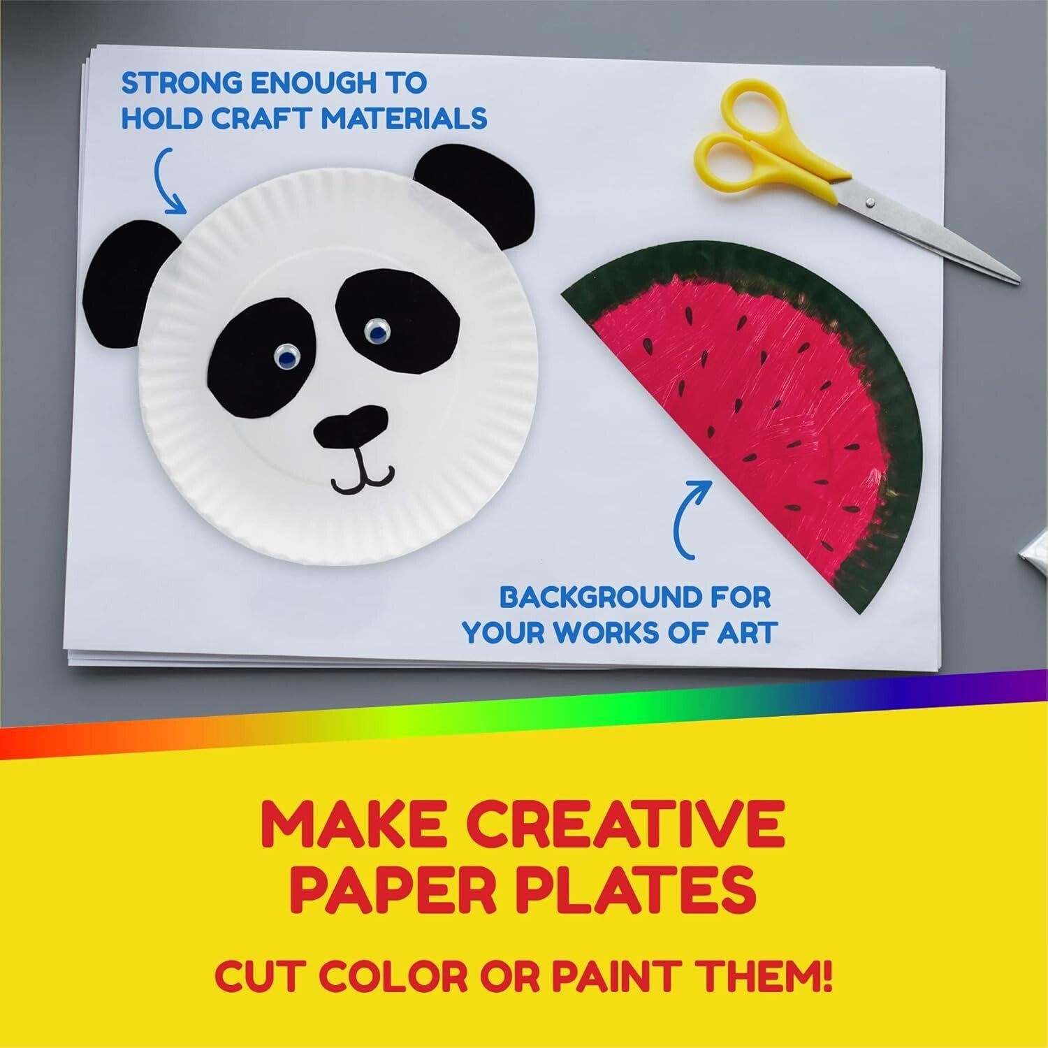 Eco-Friendly 6" Uncoated White Paper Plates - 1,000 Bulk Pack for Parties