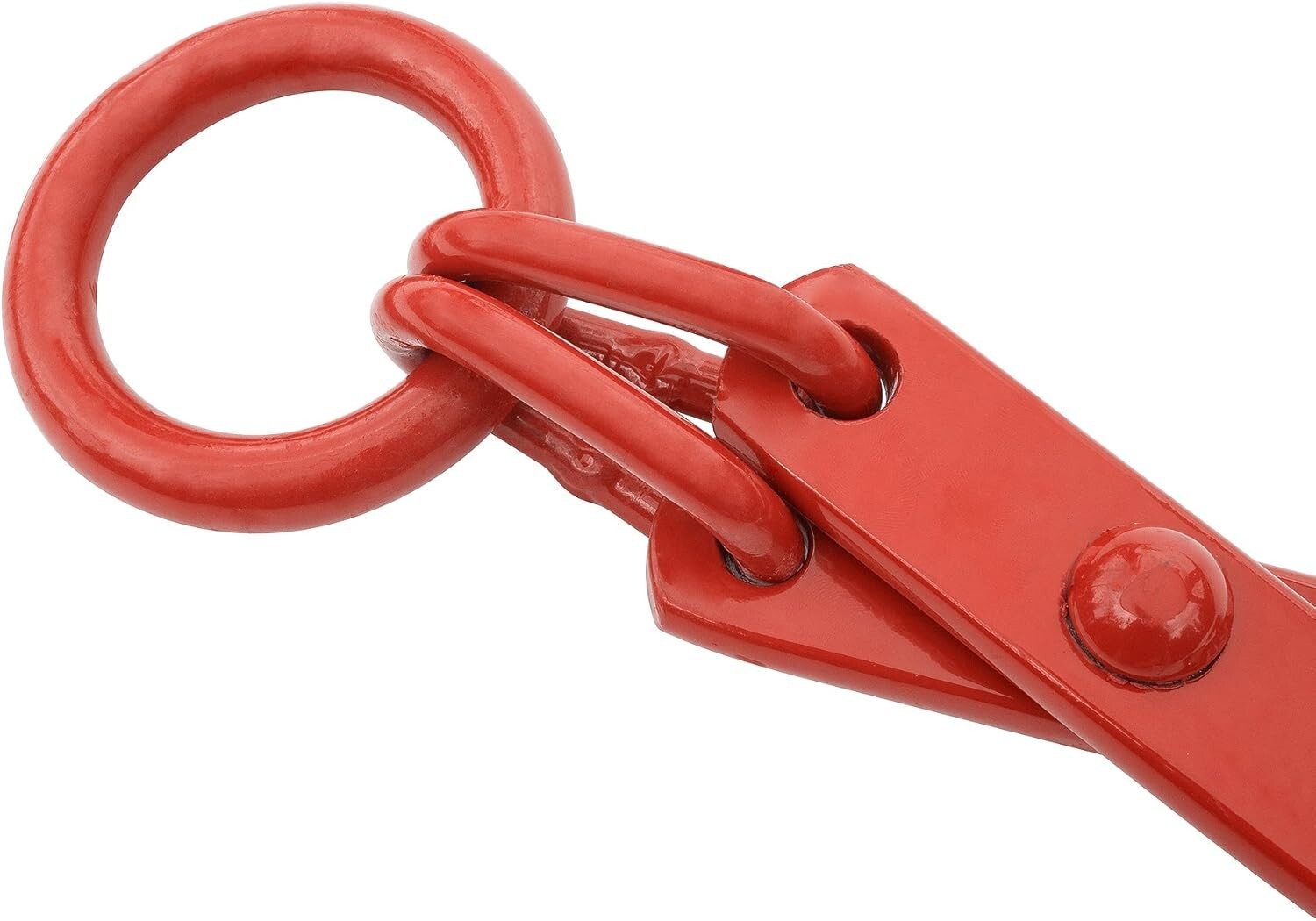 Bright Red 25-Inch Log Skidding Tongs with O-Ring - Ideal for Timber Transport