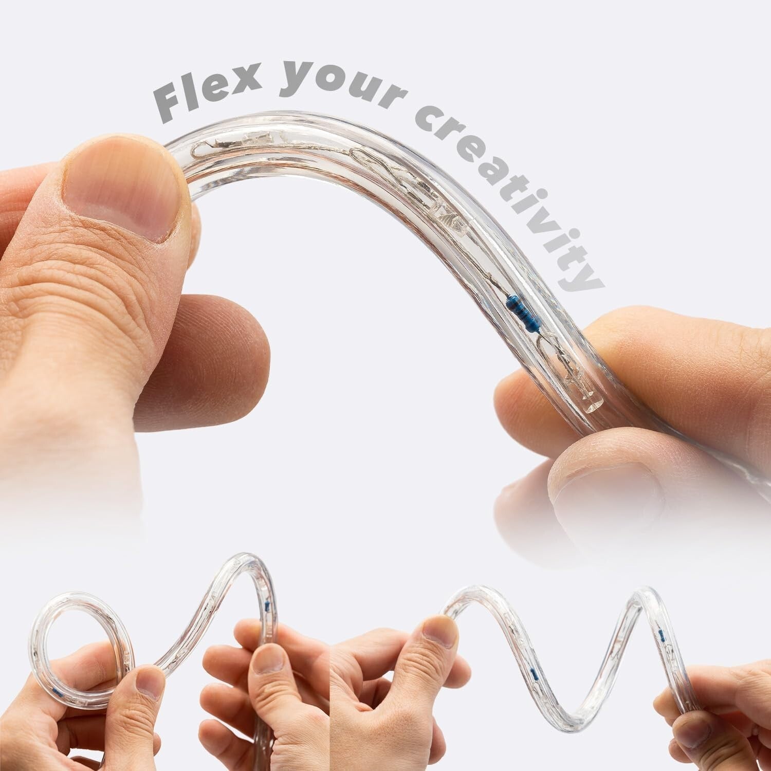 100ft Color Changing LED Rope Light with 1152 LEDs & Remote - Waterproof Flex...