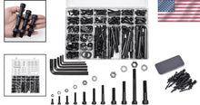 Load image into Gallery viewer, Versatile 434 Pcs Black Alloy Steel Screw &amp; Nut Set for Home and DIY Projects