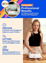 Load image into Gallery viewer, Professional Quality Iron-On Transfer Paper for DIY T-Shirt Printing - 500 Pack