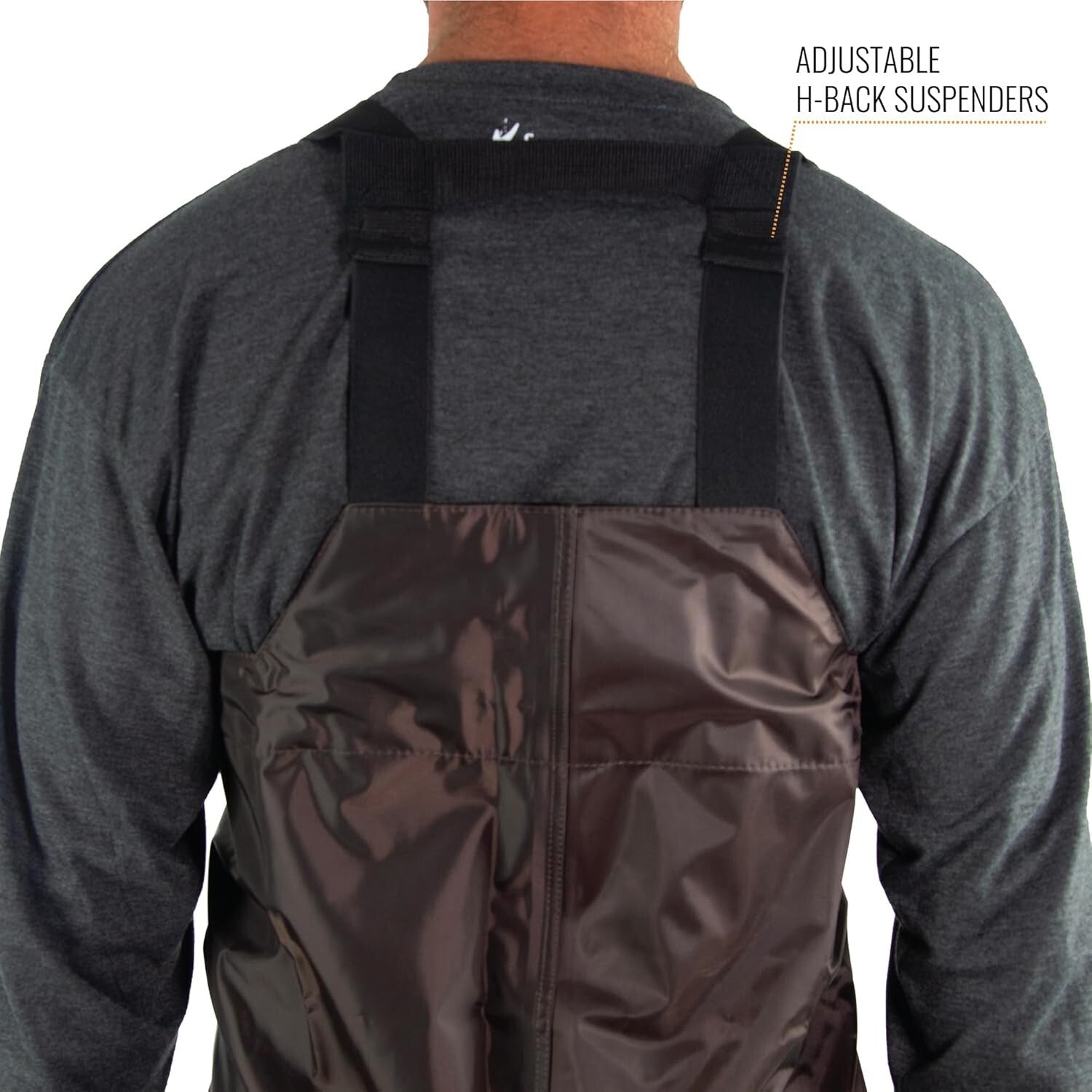 Adjustable Rana II Men's Fishing Waders - PVC Upper & Felt/Cleated Boots