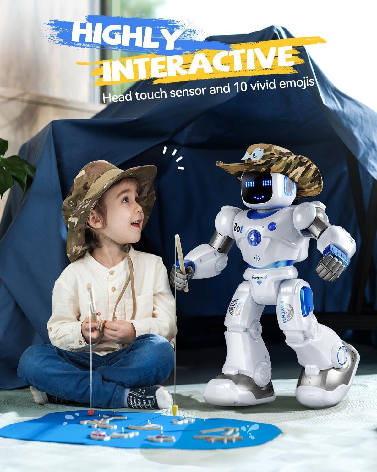 Rechargeable Voice-Controlled Robot for Kids - Perfect Gift for Ages 4-9