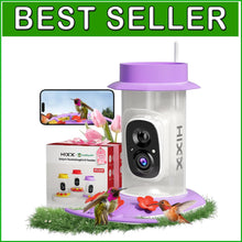 Load image into Gallery viewer, Smart Hummingbird Feeder with HD Camera - Solar-Powered &amp; Ant-Proof 1.1 lbs
