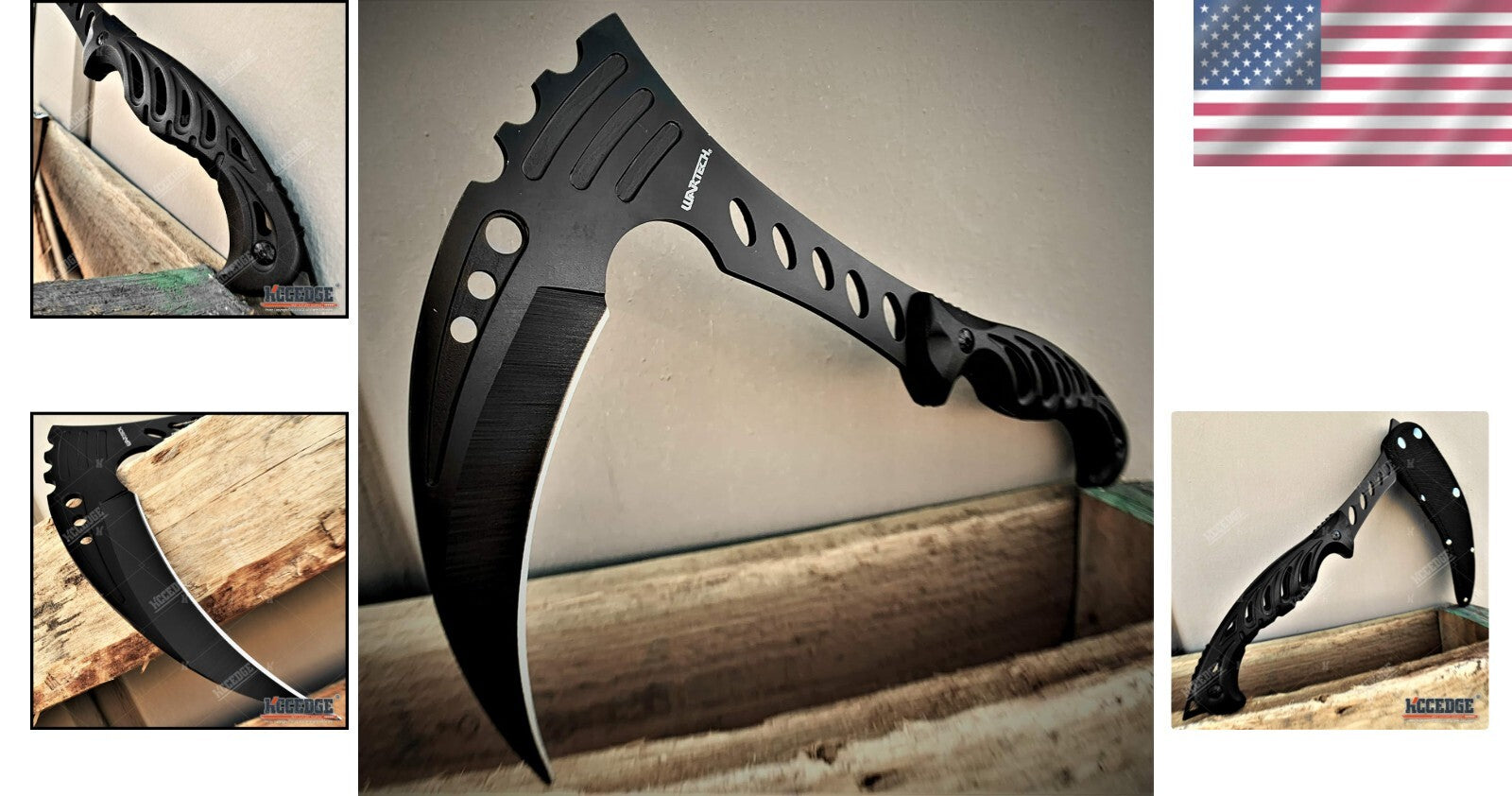 Compact 12'' Survival Knife with Full Tang Blade - Ideal for Camping and Hiking