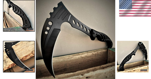 Compact 12'' Survival Knife with Full Tang Blade - Ideal for Camping and Hiking