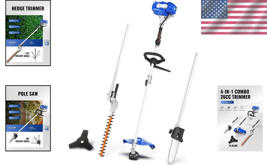 27cc All-in-One Yard Tool: Easy Start Trimmer/Edger & Hedge Trimming Solutions