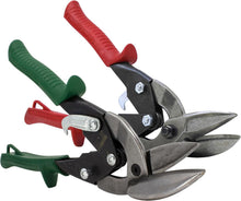 Load image into Gallery viewer, Professional Left &amp; Right Cut Offset Aviation Snip Set with Forged Steel Blades