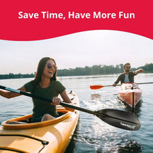 Load image into Gallery viewer, Professional 96” Kayak Paddle - Fiberglass Blades for Sport &amp; Recreational Use