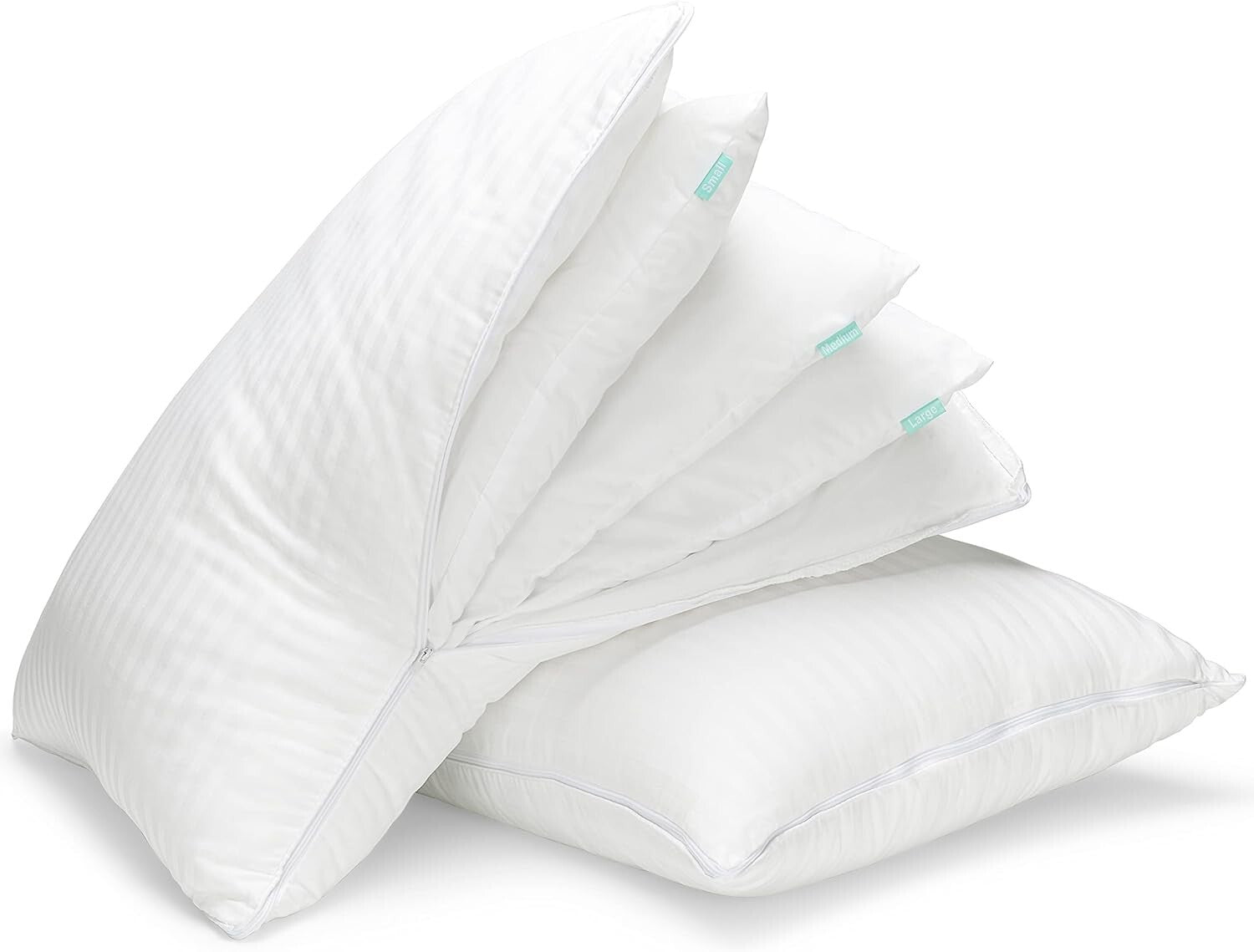 Breathable Luxury Down Alternative Pillows - Adjustable Set for Versatile Sleep