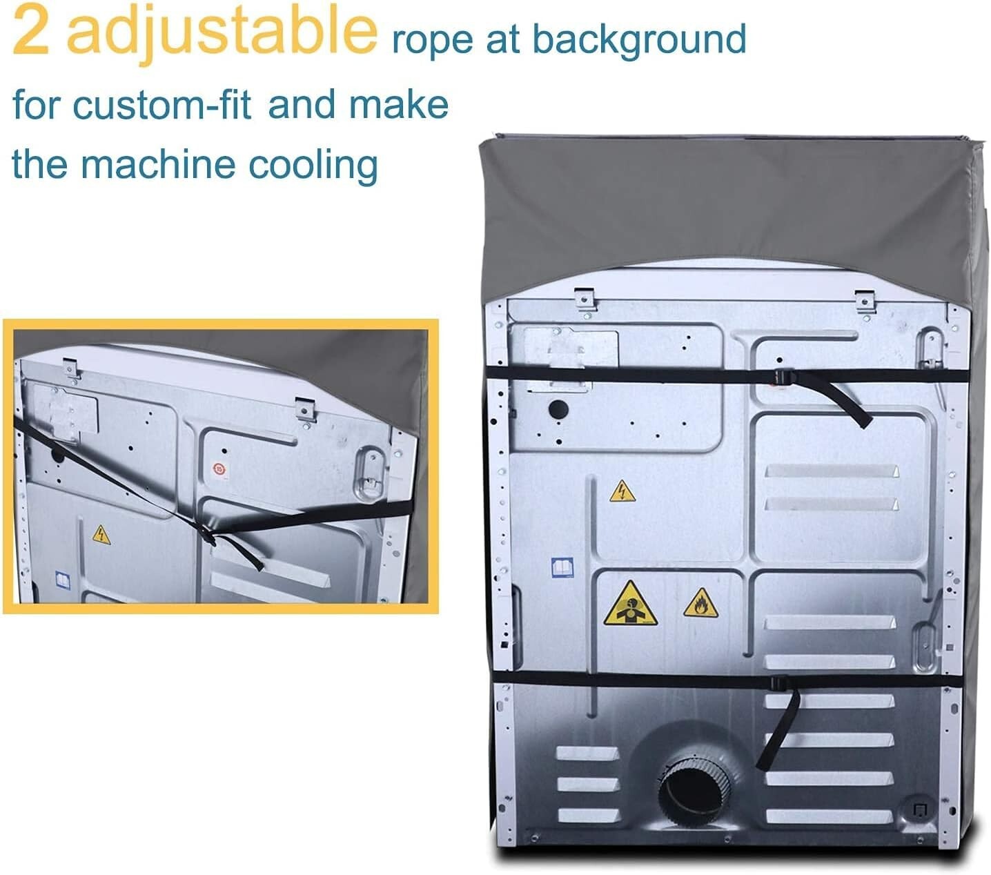 Adjustable Dustproof Washing Machine Covers – Waterproof & Easy Access Designs