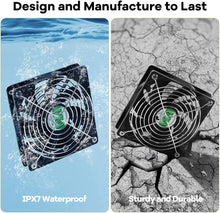 Load image into Gallery viewer, Weatherproof Solar Powered Wall Mount Fan - Provides Ultimate Airflow Solution