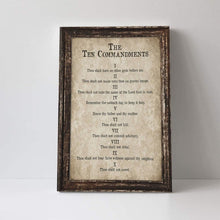 Load image into Gallery viewer, Meaningful 10 Commandments Christian Wall Art - Perfect Gift for Any Occasion