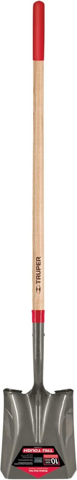 Ergonomic Square-Point Shovel - 48-Inch Hardwood Handle with 16-Gauge Blade