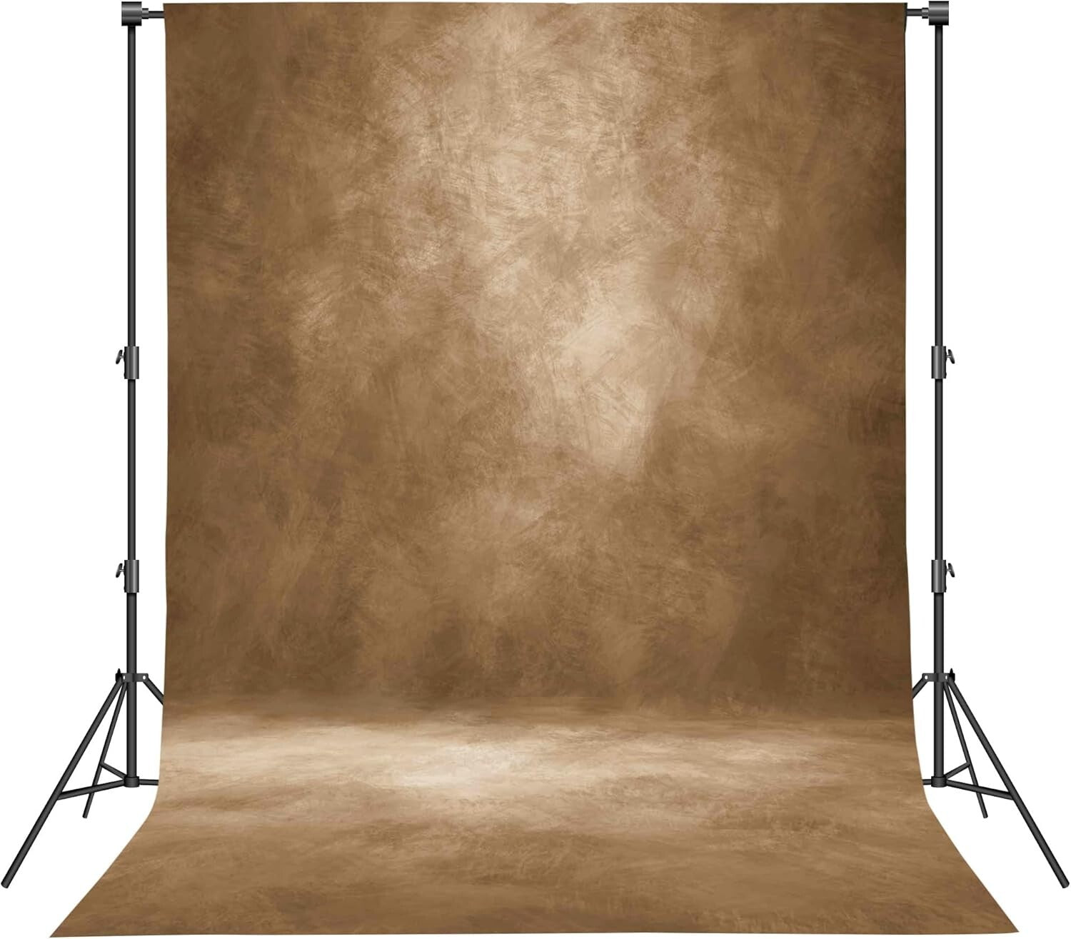 High-Resolution 8'x10' Brown Photography Backdrop with Pocket for Easy Setup