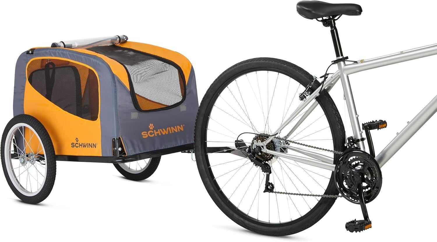Rascal Dog Bike Trailer & Carrier for Pets Up to 50lbs - Foldable & Versatile
