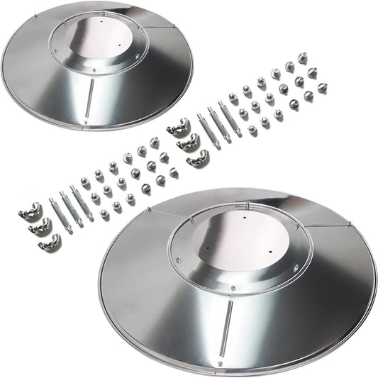 Durable Outdoor Heater Reflector Shields - 2 Universal Fit for Propane Heaters