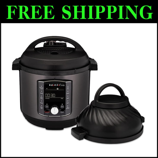 All-in-One 8 Quart Air Fryer & Pressure Cooker Combo - Pro Crisp Technology