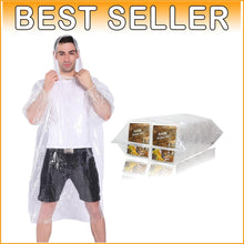 Load image into Gallery viewer, Lightweight 10 Pack Emergency Rain Ponchos for Adults &amp; Kids - Easy Carry