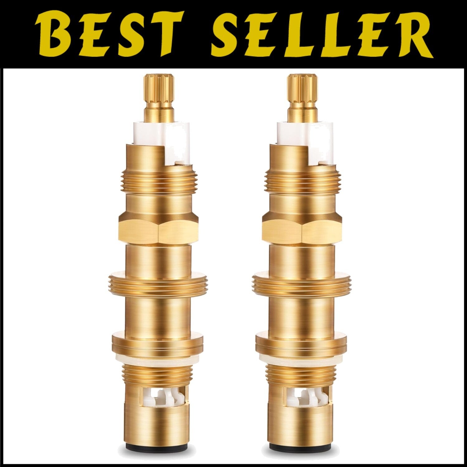 Washerless Ceramic Disc Cartridge Replacement for Price/Pfister Faucets – 2 Pack