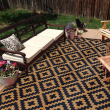 Load image into Gallery viewer, Versatile 9' x 18' Reversible Outdoor Rug - Ideal for Camping, Decks &amp; More