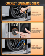 Load image into Gallery viewer, Compact Tire Inflator with 25000mAh Battery and Multifunctional Emergency Tools