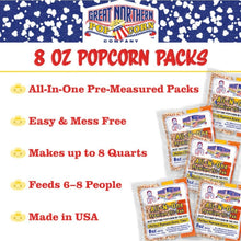 Load image into Gallery viewer, Gourmet Movie Theater 40-Pack Popcorn Kits for 8-Ounce Machines - Hassle-Free