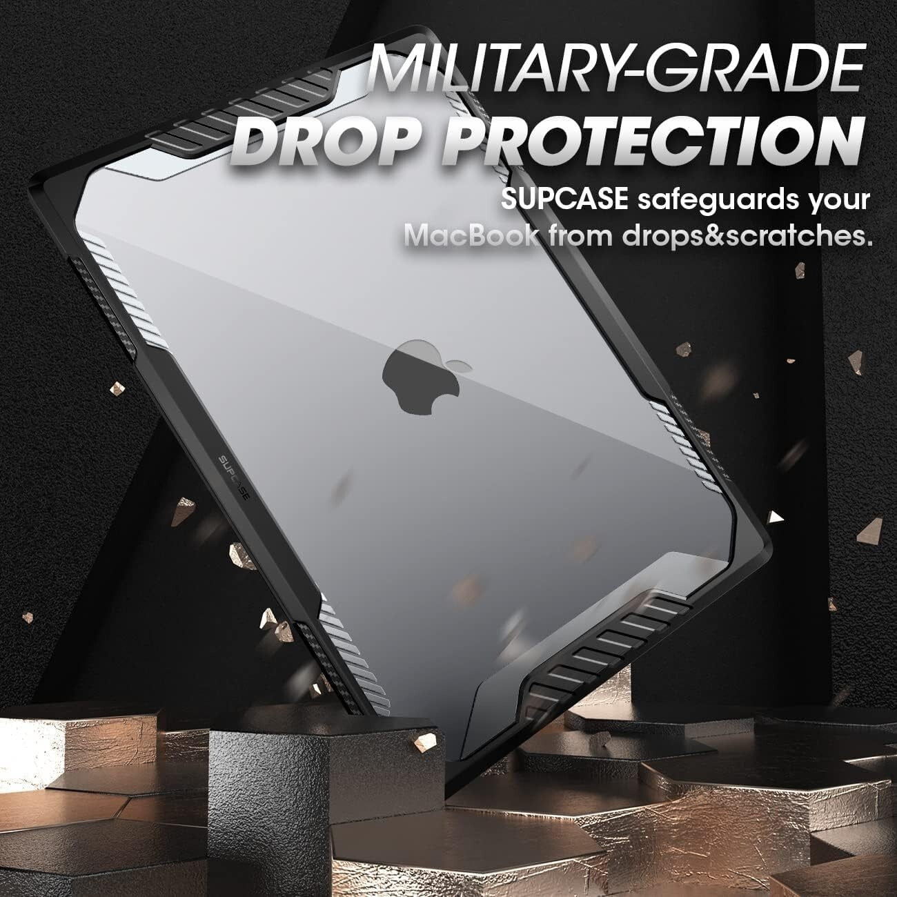 Protective Black Hard Shell for MacBook Pro 14" (2024-2021) - Rugged and Stylish
