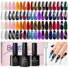 Load image into Gallery viewer, Captivating 39-Pc Gel Nail Polish Collection: Gemstone Colors for Trendy Styles